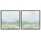 Stupell Industries Pastel Abstract Spring Field 2 pc Framed Giclee Wall Art Set Design by June Erica Vess